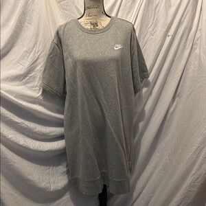 Nike Gray Short Sleeve Dress Athletic Style